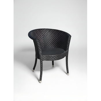 Sillón Nido Negro De Polipropileno Para Jardín Y Exterior Romero Garden