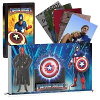 display 3d capitan america 1990 expositor steelbook version 4  blu ray