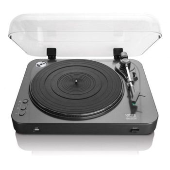 Tornamesa Lenco LBT-120BK Bluetooth 2.1+EDR Semiautomática Negra 33/45 RPM