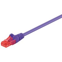 cable de red goobay 95263 1 m cat6 uutp rj-45 violeta