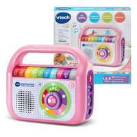 vtech - reproductor musical graba canta y baila rosa 148x175x6 cm 80-615557