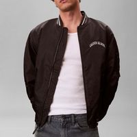 calvin klein jeans cazadora de cuero lv04rf510g para hombre