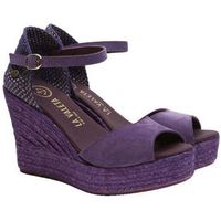 la valeta alpargatas charlene peep toe morado para mujer