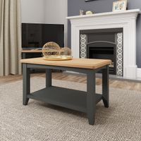 arlia oak and grey small coffee table