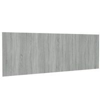 cabecero accesorio para dormir mueble de pared para dormitorio 240 x 15 x 80 cm mdf gris tdl0202492