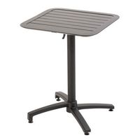 mesa reclinable 60 x 60 cm negra almada - oviala