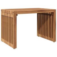 mesa auxiliar  mesa de apoyo de jardin  mesa de exterior marron 50 x 325 x 35 cm