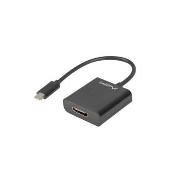 Adaptador USB-C a HDMI Lanberg AD-UC-HD-01 1920x1200 Negro 0,15m