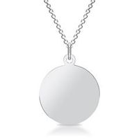 cadena de plata con posibilidad de grabar el colgante