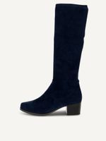 caprice boots blue made of textiles with block heel size 42