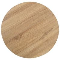 mesa de bistro mdf marron claro 50 cm