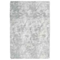 alfombra de pelo largo navarra gris plateado 200x290 cm vidaxl
