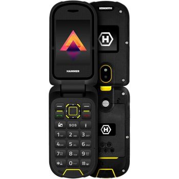 Hammer Bow 4G LTE IP68 Dual Pantalla Batería 1200mAh Negro 2,4