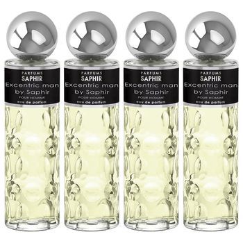 Pack De 4 Eau De Parfum Para Hombre Saphir Excentric 200 Ml
