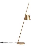 lampara de pie metal bardney dorado