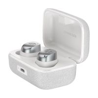 sennheiser momentum true wireless 4 auriculares bluetooth con cancelacion de ruido plateado claro