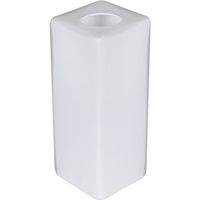 tulipa opalino cuadrada de cristal blanco l4xanc4xalt10cm para g9