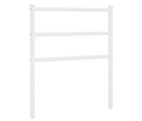 vidaxl cabecero de metal blanco 75 cm