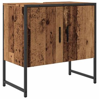 Mueble Para Lavabo De Baño | Armario De Baño Madera Ingeniería Envejecida
