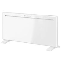 homcom calefactor electrico inteligente de pared o independiente 2000 w temporizador semanal wifi ventana abierta y antihielo