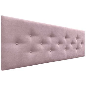 Dhome Cabecero De Tela Acualine Con 3 Hileras Intercaladas De Botones Y Patas Cabezal Tapizado Cama Lujo(salmón, 145cm)
