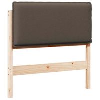 cabecero tapizado con cabecera gris natural y claro 90 cm vidaxl