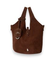 polo ralph lauren para mujer 428p23820004 bolso tote cruzado polo play de ante marron osfa casual piel