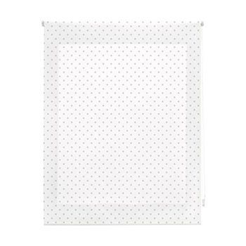 Estor Enrollable Premium - Estor Enrollable Tamaño 140x180 - Estor Premium Color Blanco Con Motas Grises | Blindecor