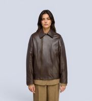 semicouture para mujer y6wt16 chaqueta de piel rue marron 42 casual