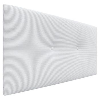 Dhome Cabecero De Pana Liso Con Botones 105x50 Camas 105 - Blanco