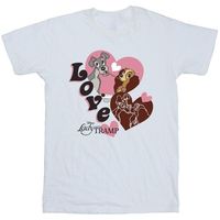 lady and the tramp camiseta spaghetti love para hombre