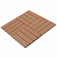 tile de decking 22 uds marron 30 x 30 cm wpc vidaxl