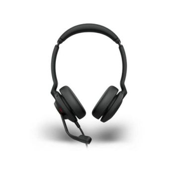 Auriculares Jabra con cable USB Type-C/A para oficina con micrófono y protección auditiva negros
