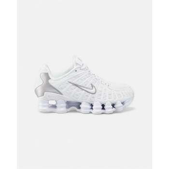 Nike Deportivas Moda Shox TL White Metallic Silver Max Orange (Women's) para hombre