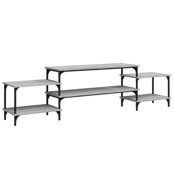 Mueble Tv | Mueble De Salón | Armario Tv Madera Contrachapada Gris Sonoma 197x35x52 Cm