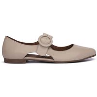 bueno shoes bailarinas crema para mujer