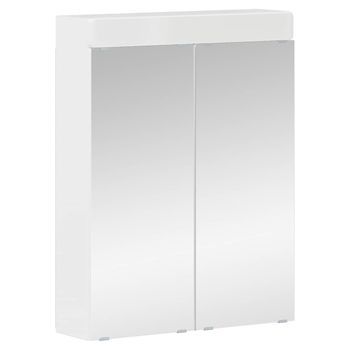 Armario Con Espejo De Baño | Mueble De Baño Tulum Brillante 60 X 16,5 X 78 Cm