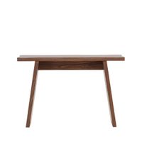 escritorio de madera l120cm - madera oscura