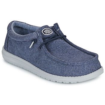 HEYDUDE Zapatos Wally Stretch Jersey Navy para hombre
