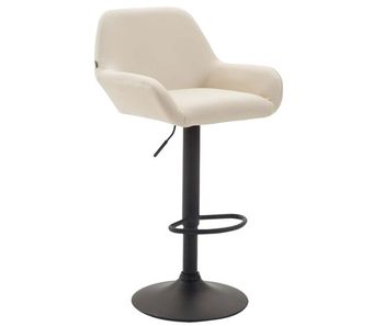 Taburete de bar braga en simil cuero 52x51x89-109 cm
