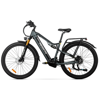 Bicicleta Eléctrica Hedatx T19, Batería Extraíble De 48 V Y 19,2 Ah, 27 Velocidades, Gris