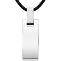 colgante moderno de acero inoxidable con cadena de caucho