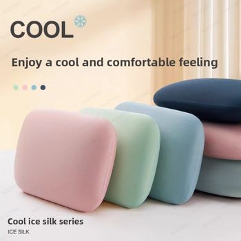 Almohada de esponja portátil para siesta, almohada suave para el cuello de color macarrón, soporte cervical multifunción, almohada para dormir de viaje y oficina