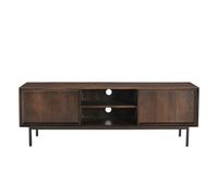 mueble para tv de 150 cm en madera maciza marron