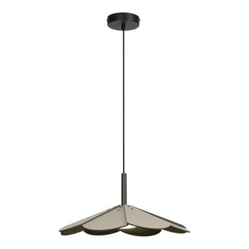 Lámpara colgante de madera con 1 led integrado, verde