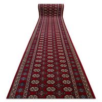 corredor de lana nain roseta 6177 51066 burdeos  beige 100cm 100x400 cm