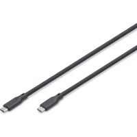 cable usb-c digitus 1 m usb 40 80 gbps 240 w pd 31 silicon negro
