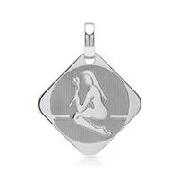 colgante de plata 925 signo zodiacal virgo