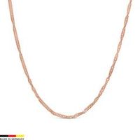 cadena singapur de oro rosa de 14 quilates 24 mm de ancho