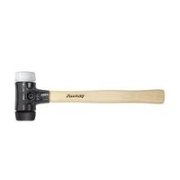 wiha martillo de cara blanda safety de dureza mediamuy duro con mango de madera hickory cabezal redondo 26582
